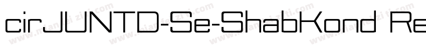 cirJUNTD-Se-ShabKond Regular字体转换
